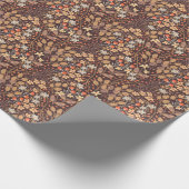 Herfstflora:  naadloos patroon cadeaupapier (Hoek)