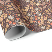 Herfstflora:  naadloos patroon cadeaupapier (Rol Hoek)