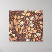 Herfstflora: naadloos patroon canvas afdruk (Voorkant)