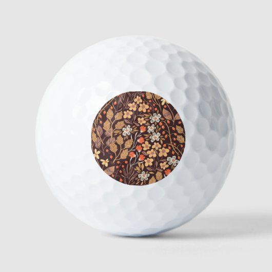Herfstflora: naadloos patroon golfballen (Voorkant)