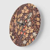 Herfstflora:  naadloos patroon grote klok (Hoek)