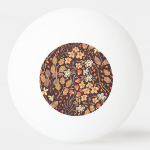 Herfstflora: naadloos patroon pingpongbal