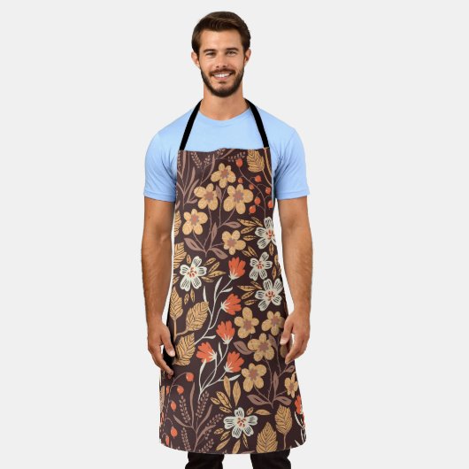 Herfstflora:  naadloos patroon schort (Gedragen)