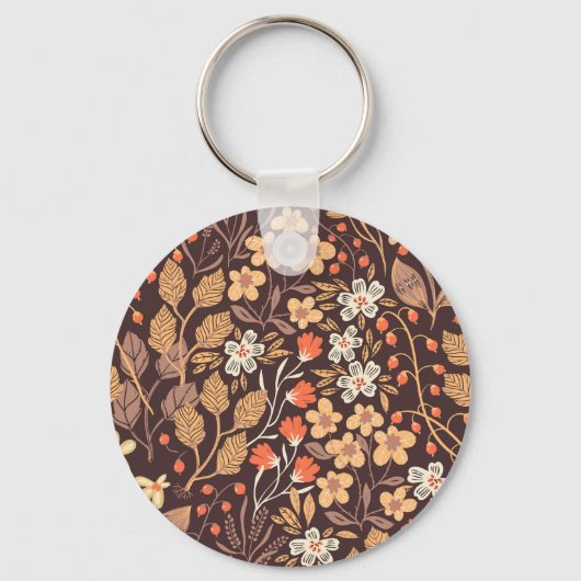 Herfstflora: naadloos patroon sleutelhanger (Voorkant)