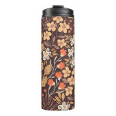 Herfstflora:  naadloos patroon thermosbeker (Voorkant)