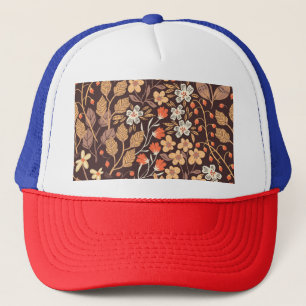 Herfstflora:  naadloos patroon trucker pet