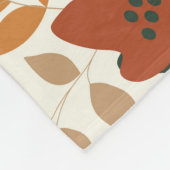 Herfstfluistert: Floral Geometric Blend Fleece Deken (Hoek)
