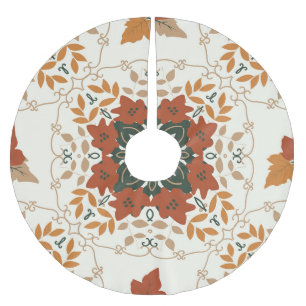 Herfstfluistert: Floral Geometric Blend Kerstboom Rok
