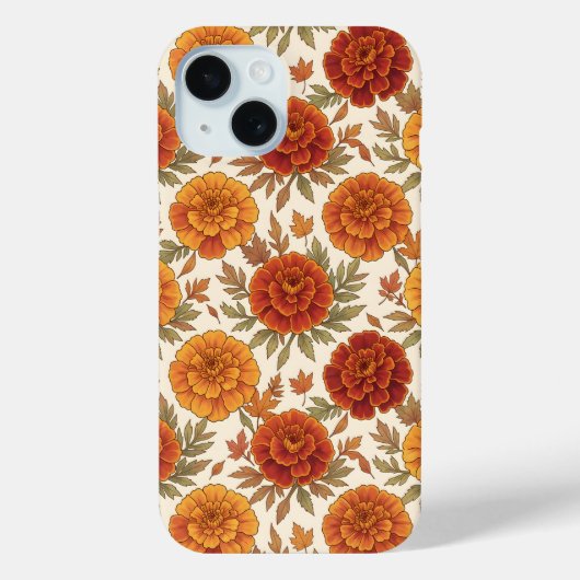 Herfstfluitenkruid bloempatroon Case-Mate iPhone case (Achterkant)