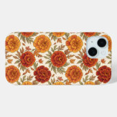 Herfstfluitenkruid bloempatroon Case-Mate iPhone case (Achterkant (horizontaal))