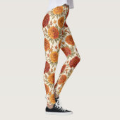 Herfstfluitenkruid bloempatroon leggings (Rechts)