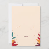 Herfstfoto Zwangerschapsaankondiging Kaart (Achterkant)