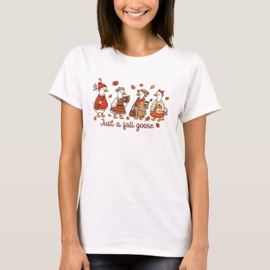 Herfstgans T-shirt | Grappige herfst tee (Voorkant)