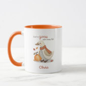 Herfstgans Whimsical Farmhouse Koffie Mok (Links)