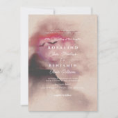  herfstgebergte landschapsscript bruiloft kaart (Voorkant)