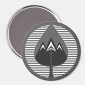 herfstgebergte magneet (Voorkant / Achterkant)