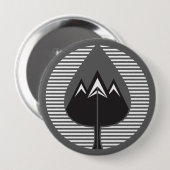herfstgebergte ronde button 4,0 cm (Voorkant /achterkant)