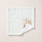 Herfstgebladerte en bloemen met pompoenen en appel bad handdoek (Wasdoekje)