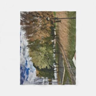 Herfstgebladerte in het park fleece deken