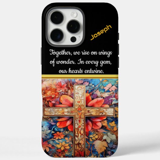 Herfstgebladerte met Waterverf Cross Case-Mate iPhone Case (Achterkant)