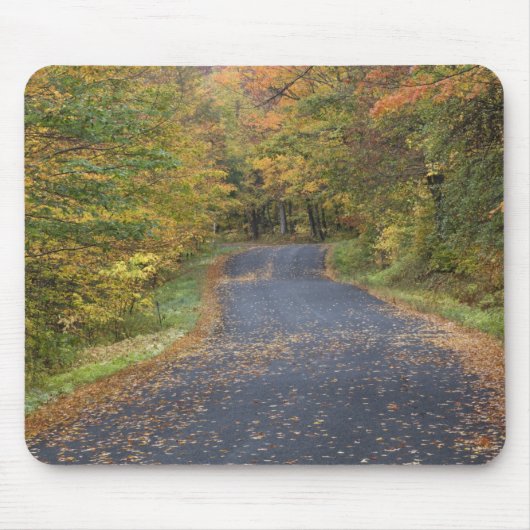 Herfstgeel langs de weg, Zuid-Vermont, VS Muismat (Voorkant)