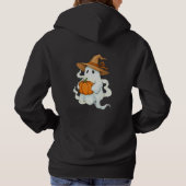 Herfstgeest met pompoen hoodie (Achterkant)