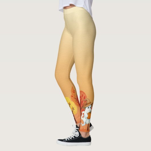 Herfstgeest met pompoen leggings (Links)