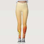 Herfstgeest met pompoen leggings (Voorkant)