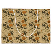  herfstgeesten en zwarte katten Halloween Groot Cadeauzakje (Achterkant)