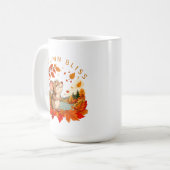 Herfstgeluk Knuffelmuis Koffiemok (Voorkant links)