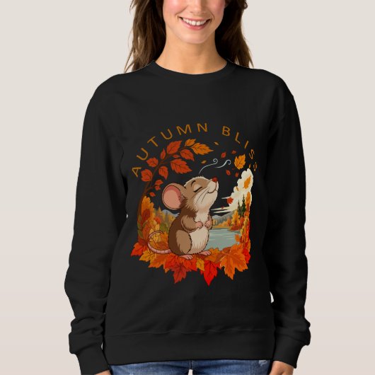 Herfstgeluk Muis Herfst Trui (Voorkant)