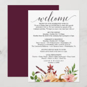 Herfstgeluk Trouw Itinerarium - Trouw Welkom Programmakaart (Voorkant / Achterkant)