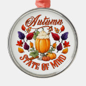 Herfstgemoedstoestand Metalen Ornament (Voorkant)