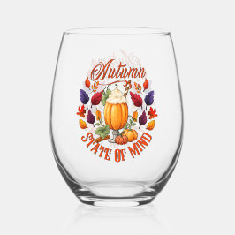 Herfstgemoedstoestand Wijnglas Zonder Voet