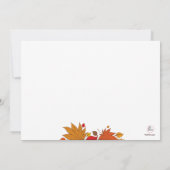 Herfstgeschenken Uitnodiging (Achterkant)