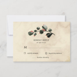 herfstgevoel florale RSVP Response Kaart