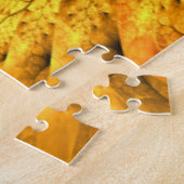 Herfstgevoel, moderne abstracte fractale bloem legpuzzel (Zijkant)