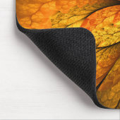 Herfstgevoel, moderne abstracte fractale bloem muismat (Hoek)