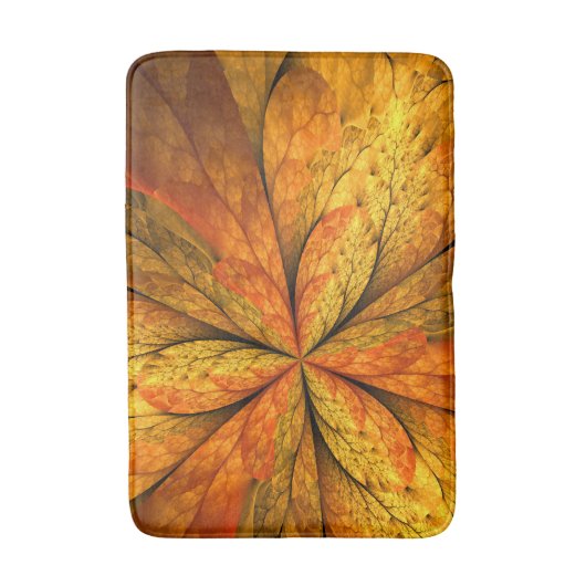 Herfstgevoel, moderne Abstracte fractale ventilato Badmat (Voorkant Verticaal)