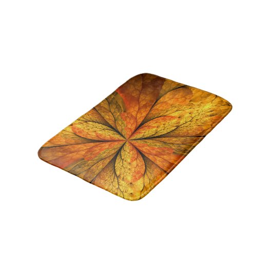 Herfstgevoel, moderne Abstracte fractale ventilato Badmat (Gekanteld)