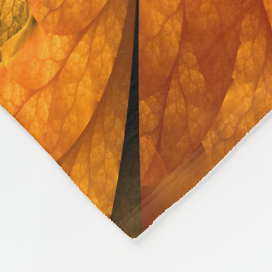Herfstgevoel, moderne Abstracte fractale ventilato Fleece Deken (Hoek)