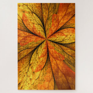 Herfstgevoel, moderne Abstracte fractale ventilato Legpuzzel