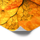 Herfstgevoel, moderne Abstracte fractale ventilato Poster (Hoek)
