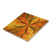 Herfstgevoel, moderne Abstracte fractale ventilato Tegeltje (Zijkant)