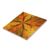 Herfstgevoel, moderne Abstracte fractale ventilato Tegeltje (Zijkant)