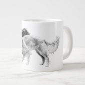 Herfstgezellen in de schaduw grote koffiekop (Voorkant rechts)