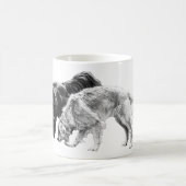 Herfstgezellen in de schaduw koffiemok (Center)