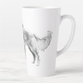 Herfstgezellen in de schaduw latte mok (Rechts)