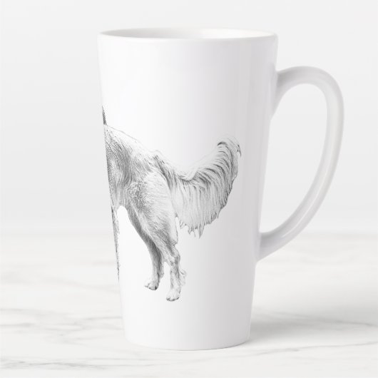 Herfstgezellen in de schaduw latte mok (Rechts)