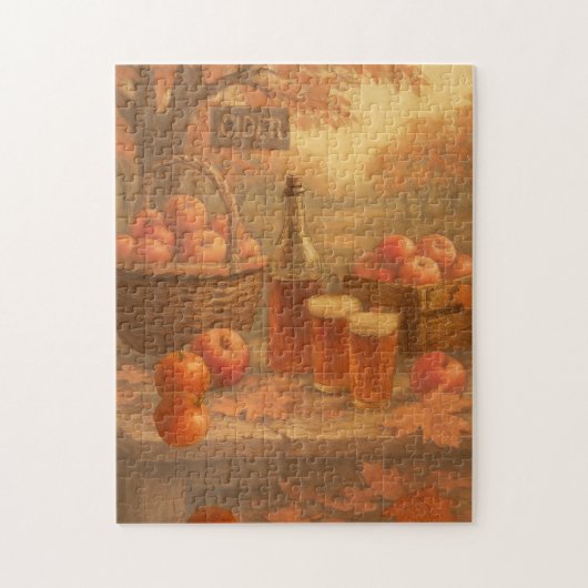 Herfstgieting - Rustieke appelsapproeverij Legpuzzel (Verticaal)